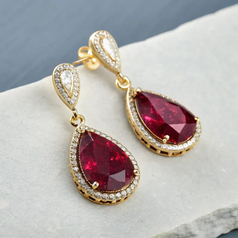 Ruby Stud Earrings